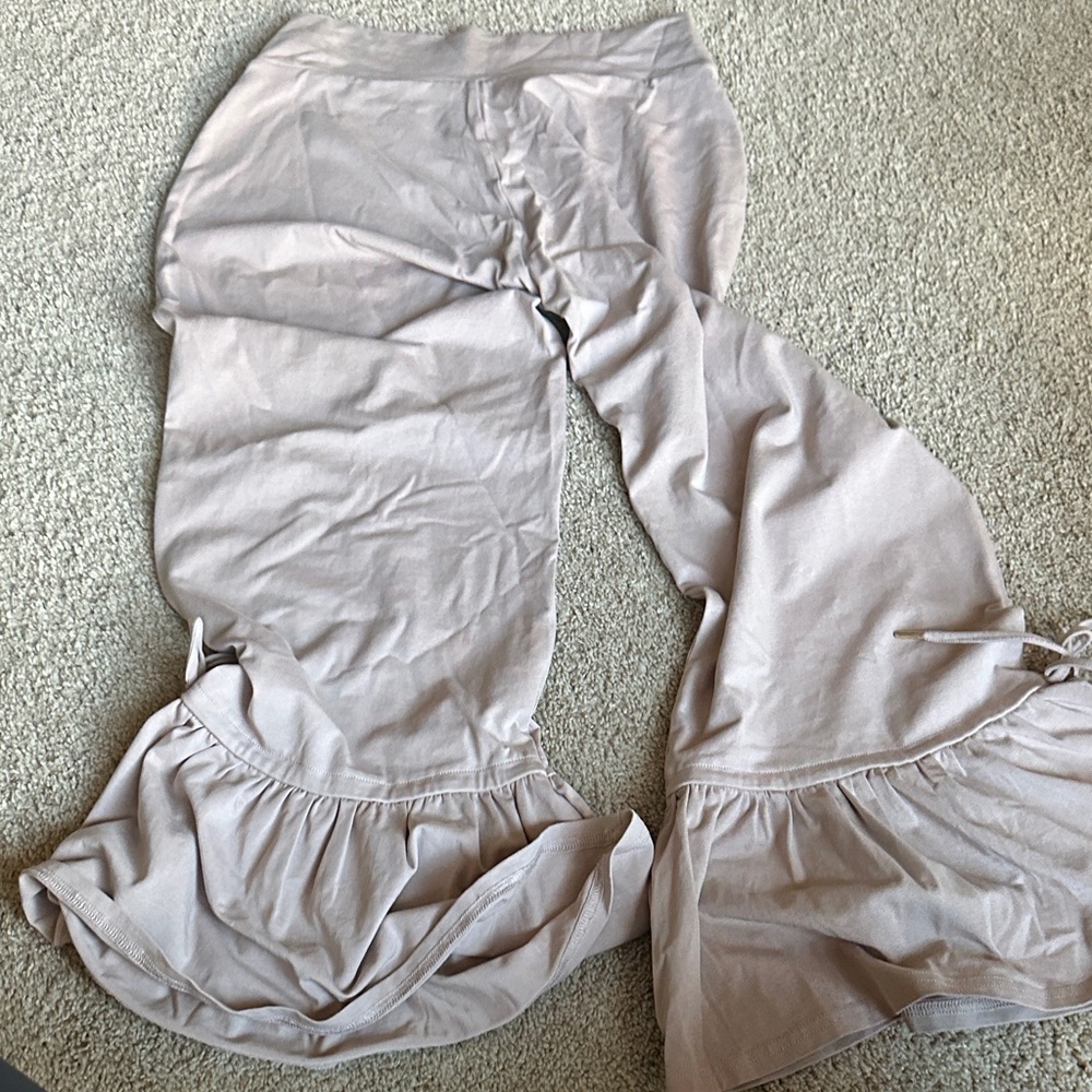 Matilda Jane purple/gray Ruffle Flare Pants - Picture 7 of 7